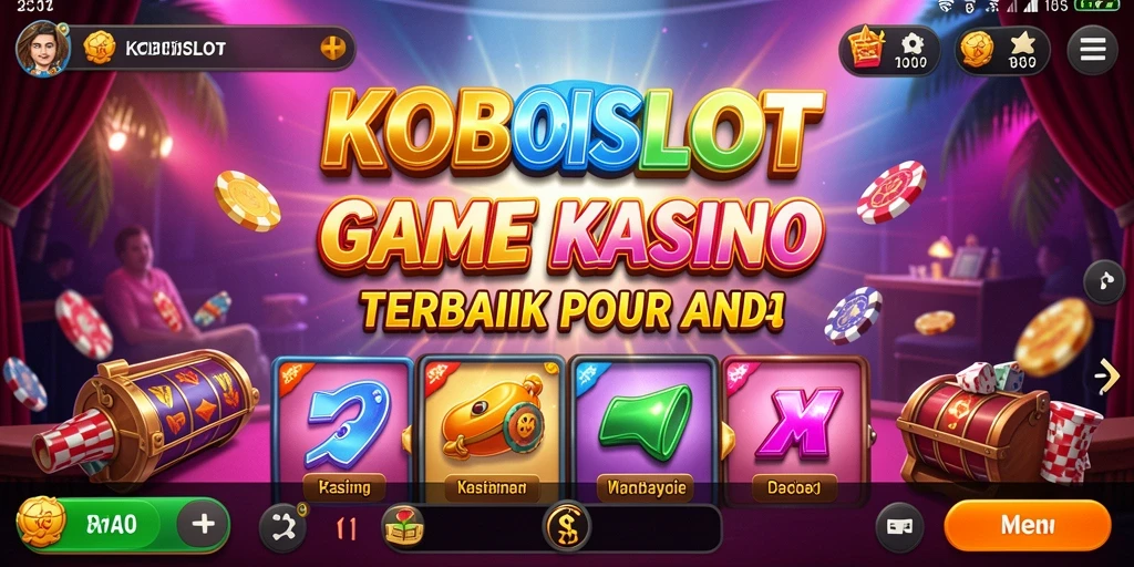 Tampilan menarik dari gameplay KOBOISLOT yang seru dan mendebarkan.
