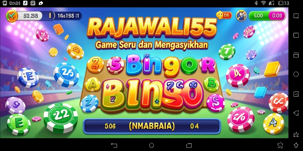 Tampilan gameplay bingo RAJAWALI55 yang seru dan interaktif.