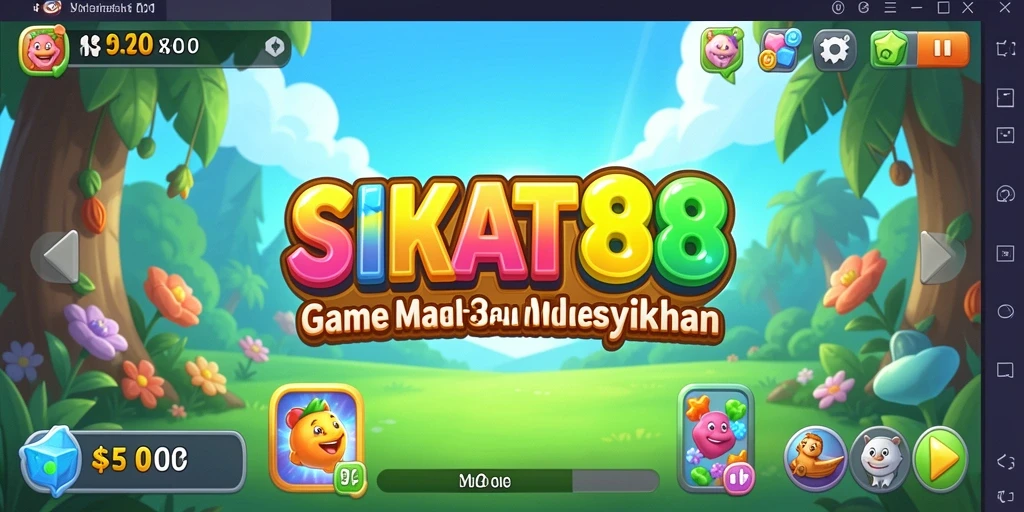Screenshot gameplay SIKAT88 yang menampilkan tantangan Match-3.