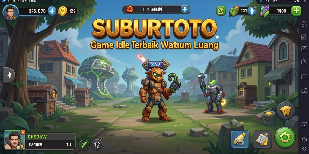 Screenshot gameplay SUBURTOTO yang menampilkan aksi Idle yang seru.