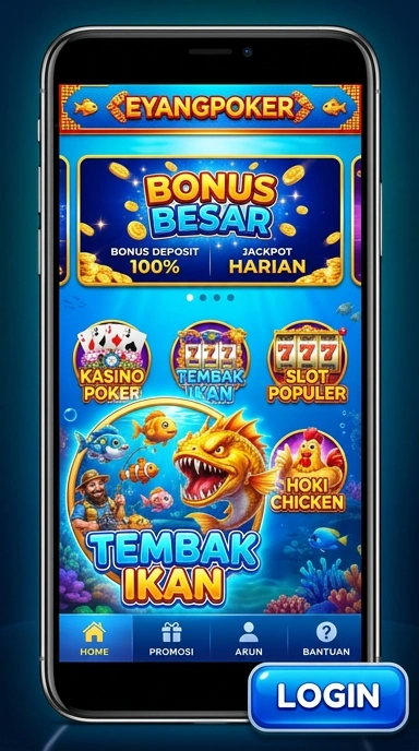Tampilan antarmuka aplikasi eyangpoker yang ramah pengguna.